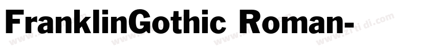 FranklinGothic Roman字体转换